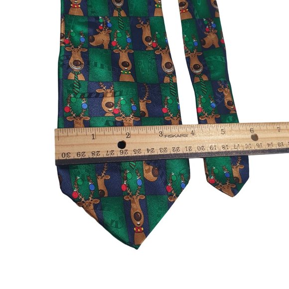 Yule Tie Greetings Mens Necktie Tie Hallmark Designer Accessory Work Office Dad - Picture 3 of 5